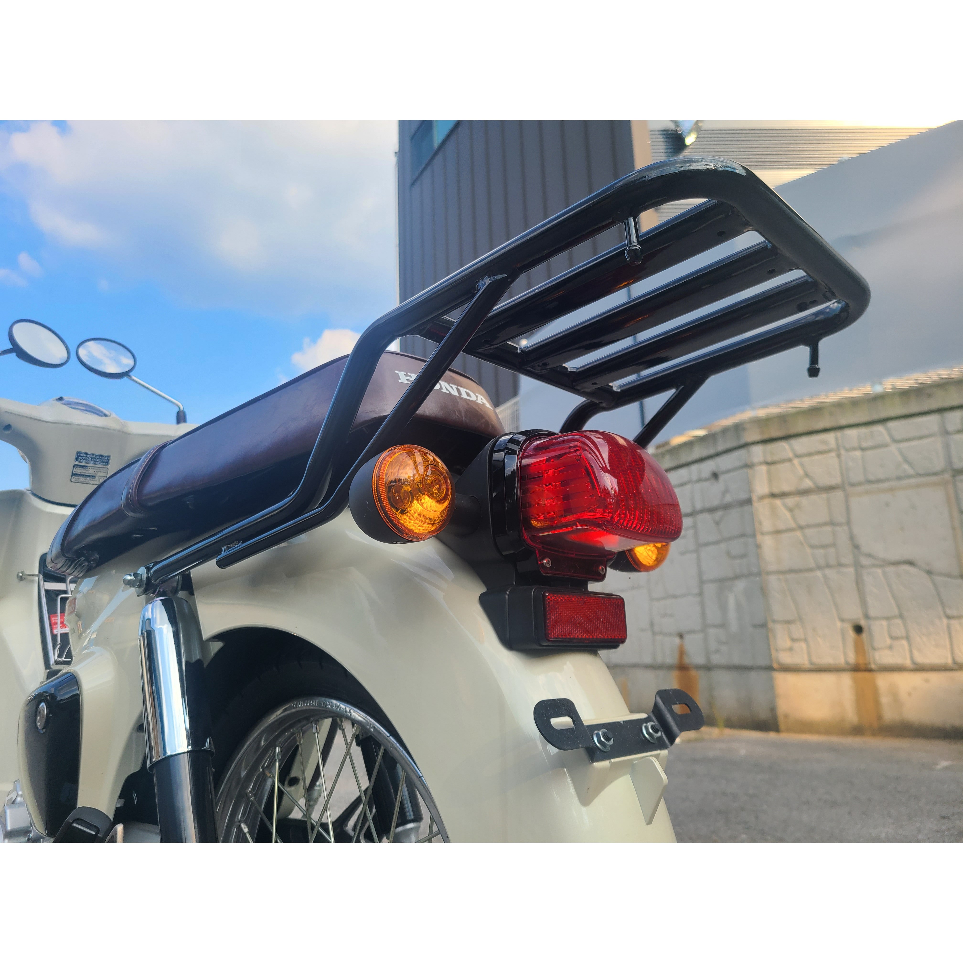 혼다 슈퍼커브110 21년부터 2인승용 리어캐리어 탑박스 브라켓 짐대 RZON 알존, 1개 98,000원