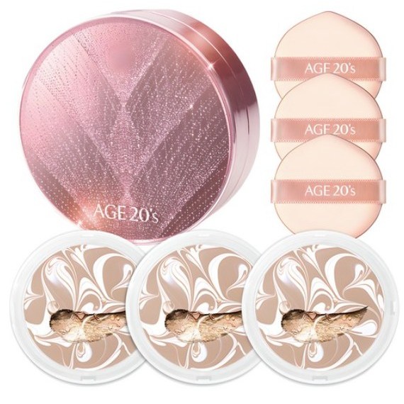 에이지투웨니스 뉴오리지널 트윙클 에디션 에센스 커버 팩트 케이스 + 리필 12.5g x 3p 117,190원