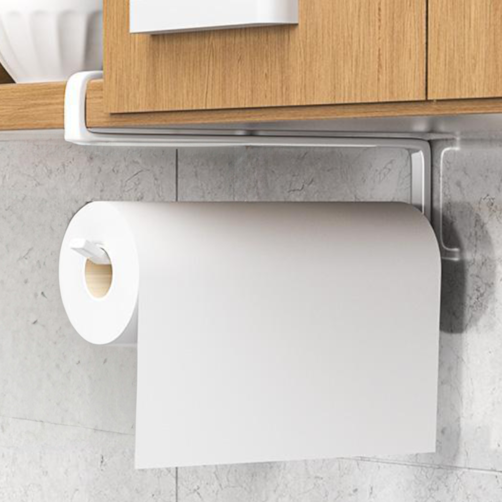 비로르 무타공 주방 선반 키친타올 걸이, 1개, 화이트 1,600원