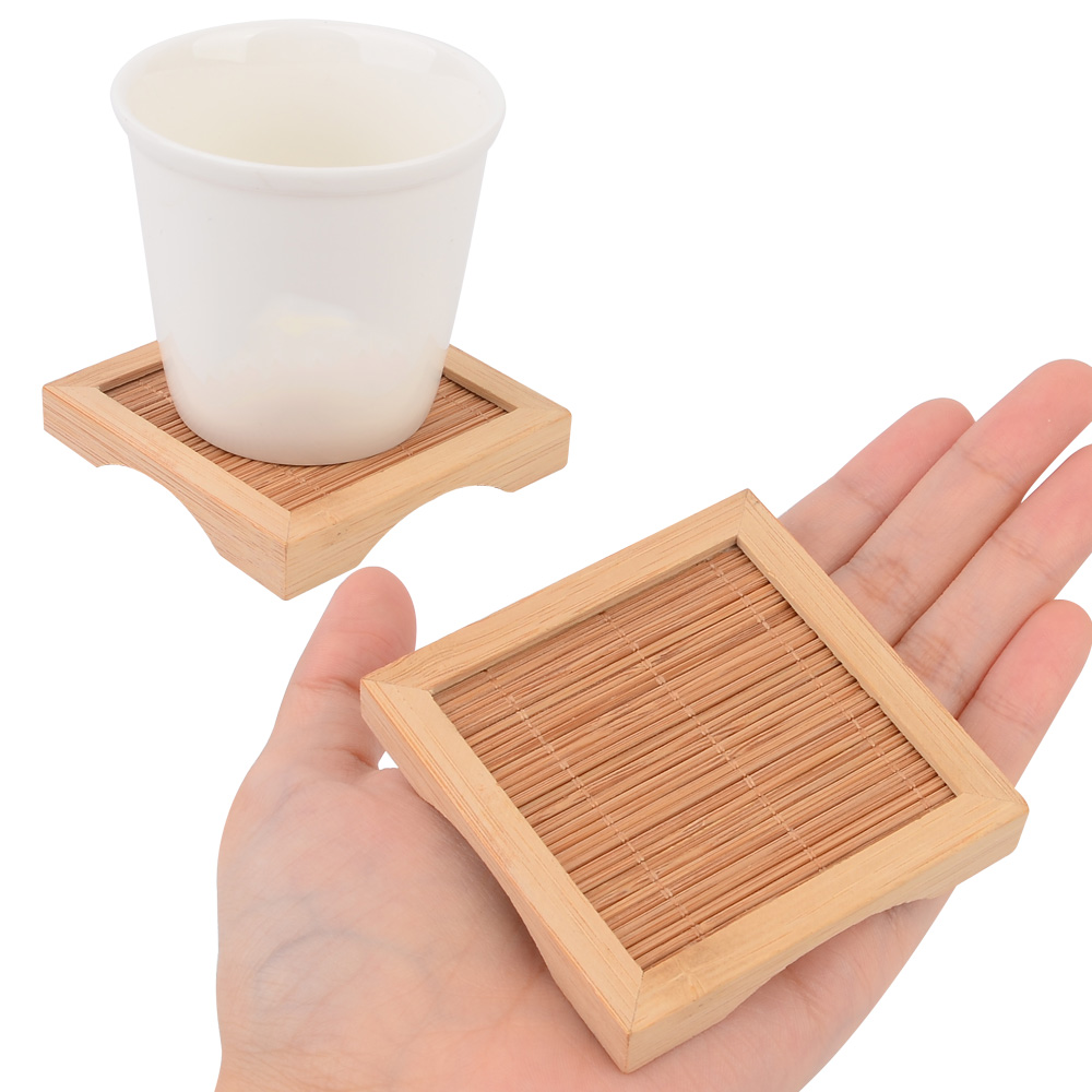 우드 사각 대나무 티 코스터 우드컵받침 티코스터 대나무컵받침 4,300원