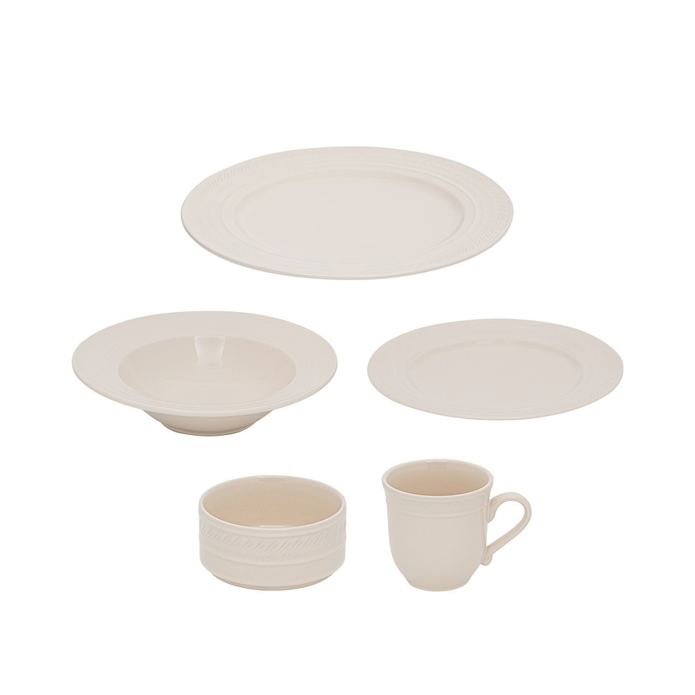 모던 도자기 양식 접시 5종세트 1인 홈세트 파스타접시 스테이크접시 컵 30,900원