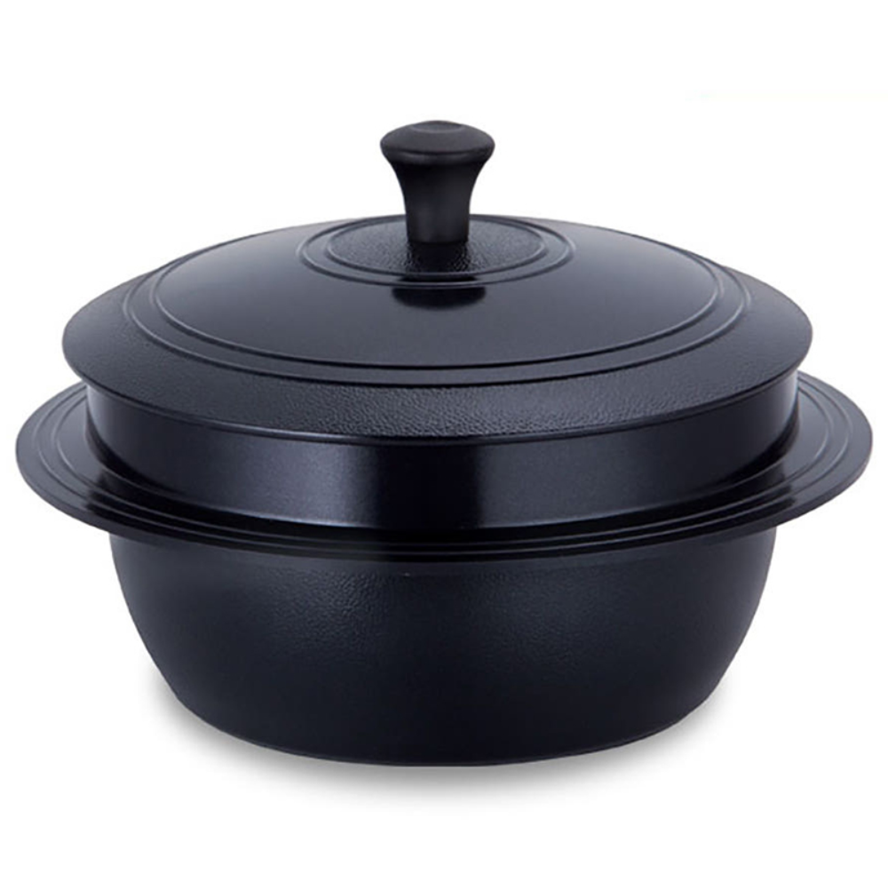 키친플라워 한상 IH 인덕션겸용 가마솥 찜 요리용 백숙 수육용 20cm, 1개, 검정, 20cm 24,400원