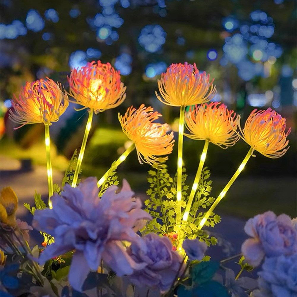 HK.sell 태양광 야외 정원등 폴륨 플라워 조명, 전구색 16,800원