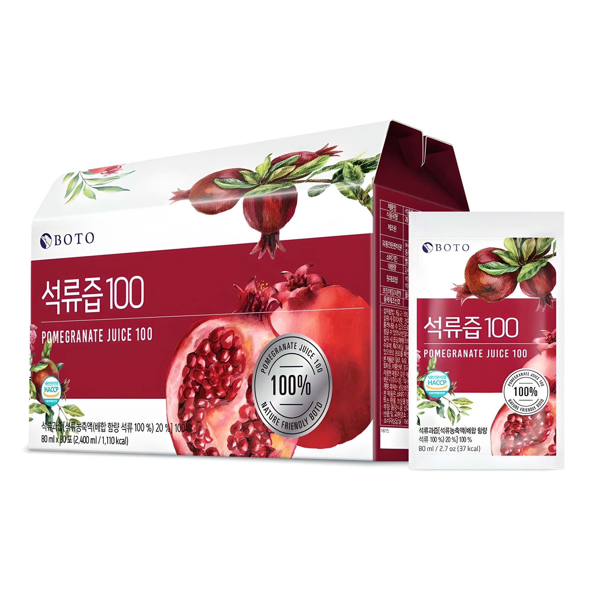 보뚜 석류즙 100, 80ml, 30개 17,950원