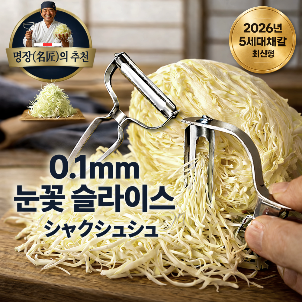 엠페토 샥슈슈 양배추 채칼 올스텐 슬라이서 다용도 만능 와이드 오이 애호박 당근 양파 사과 채썰기 과일 껍질 깎기 필러 9,950원