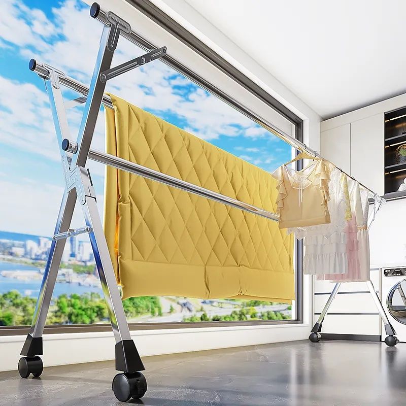 이불건조대 이동식원터치 튼튼한 접이식빨래건조대 33,900원