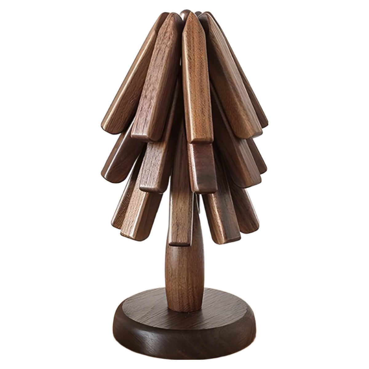 트렌드컨테이너 우드 냄비받침대 주방 내열 보호 받침 1세트, 1개, 원목 트리 냄비받침대_월넛(06705A) 26,300원