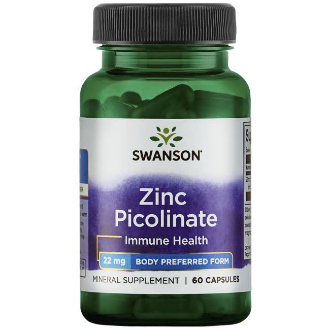 스완슨 아연 피콜리네이트 22mg 캡슐, 60정, 1개 9,820원