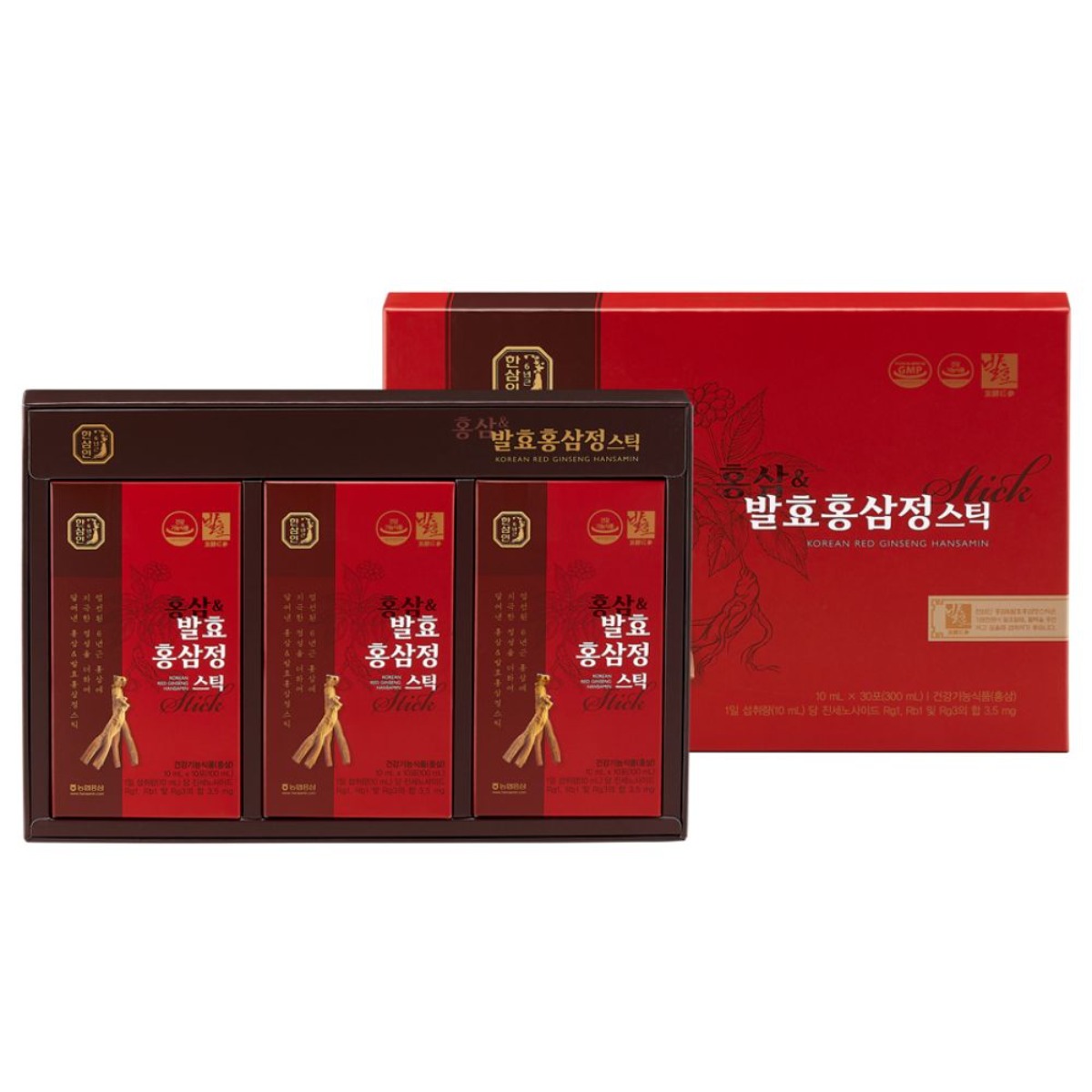 [한삼인] 발효홍삼정 스틱 10ml x 30포+사은품(발효 홍삼캔디 24개 증정), 30개, 10ml 197,900원