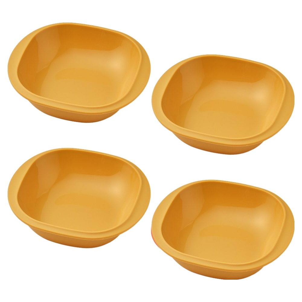 실리팟 실리콘 사각 플레이트 접시 193 x 173 x 40 mm, 펌킨옐로우, 4개, 단품 38,330원