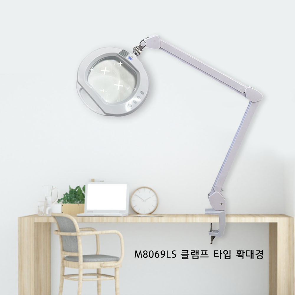 아로 M8069LS 7인치 밝기조절 LED확대경 클램프형 5배율, 1개, 1, 현재가 230,000원