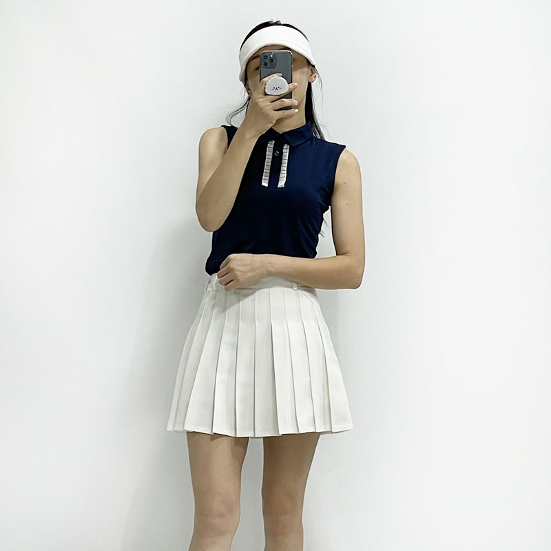 투솜 여성골프스커트 라벨 주름 스커트 여자골프스커트 59,800원