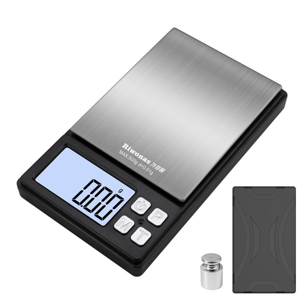 Riwonas 전자저울 0.01g 초정밀 저울 금저울 귀금속 포켓저울 500g 휴대용 18,300원