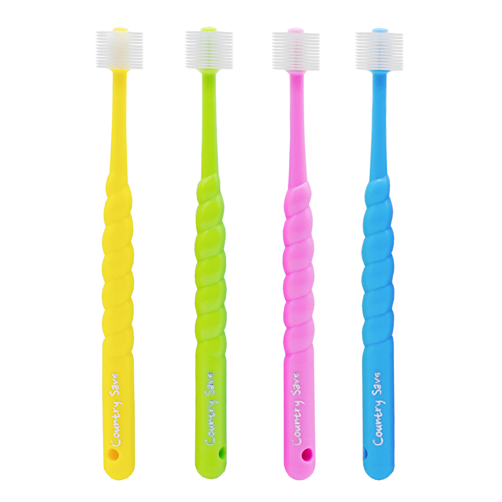 컨트리세이브 360도 키즈 1단계 칫솔, 혼합색상, 4개입, 1세트 20,250원
