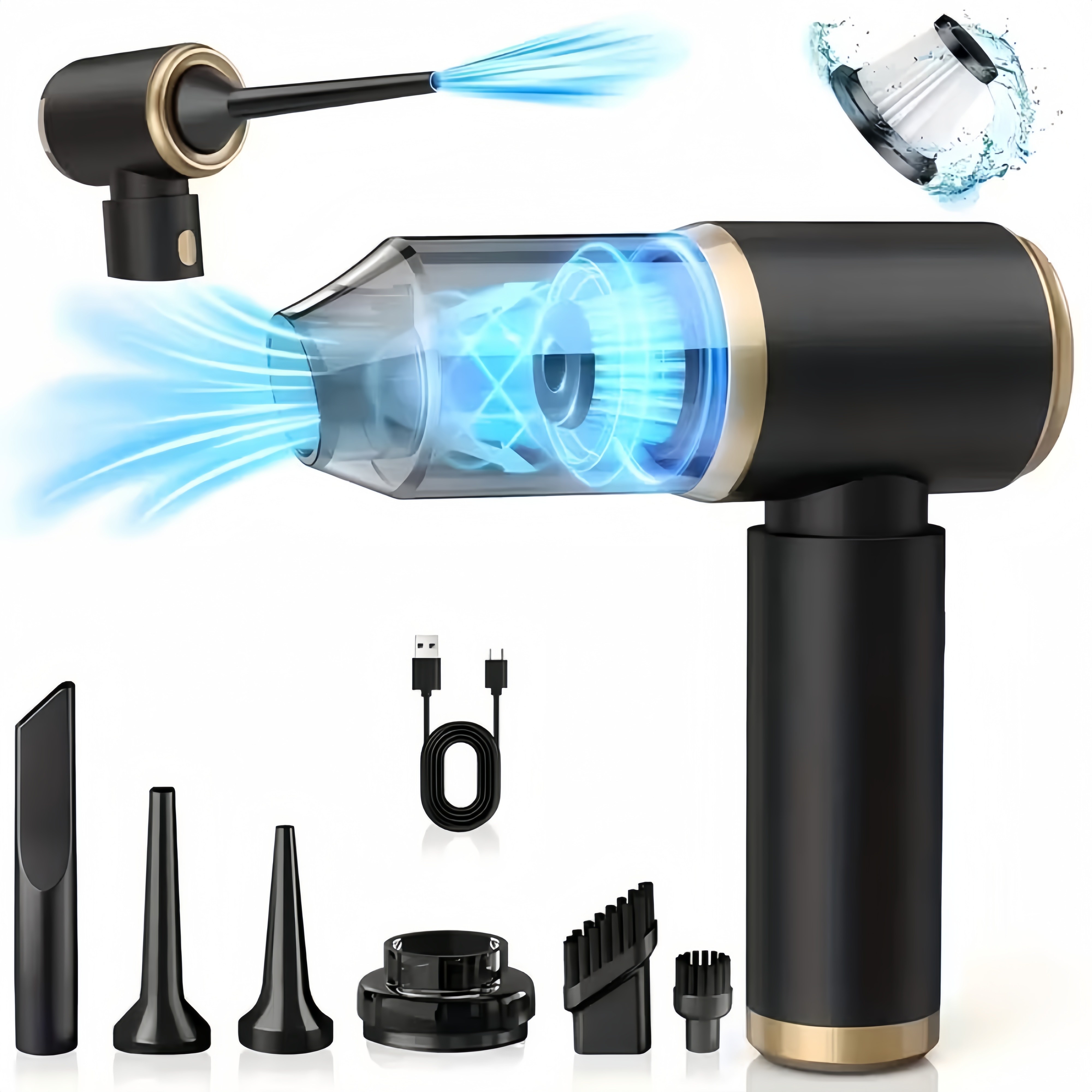 Aurevit 무선 핸디 청소기 4in1 차량용청소기 무선 미니 청소기, 단일색상 79,900원