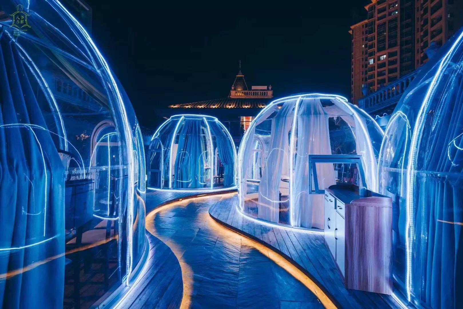 방갈로텐트 야외 돔 하우스 이글루 썬룸 투명 온실 2.5m, 신형 5세대 별하우스 4m 3,133,500원