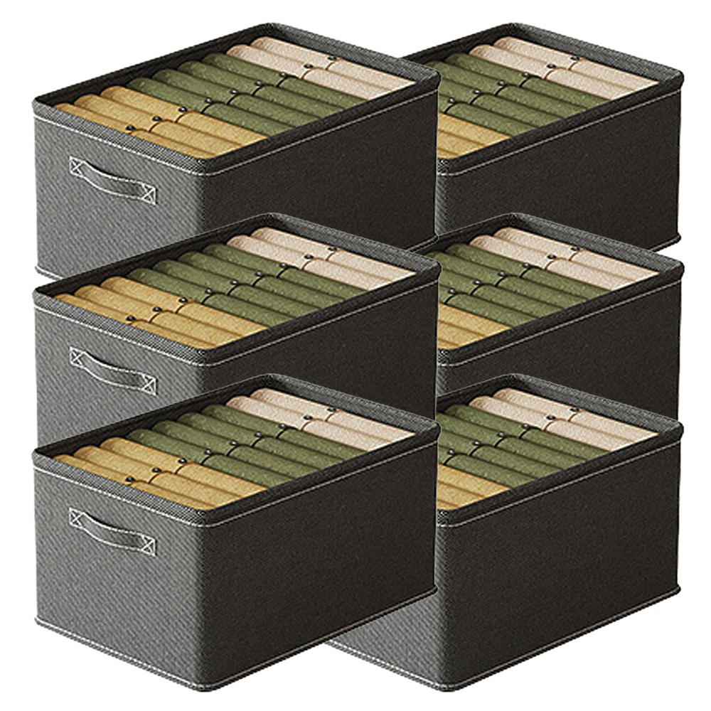 레디박스 다용도 옷 정리함 여름 겨울 의류 수납함 이불 침구 보관함 리빙박스, 6개, 그레이 22,670원