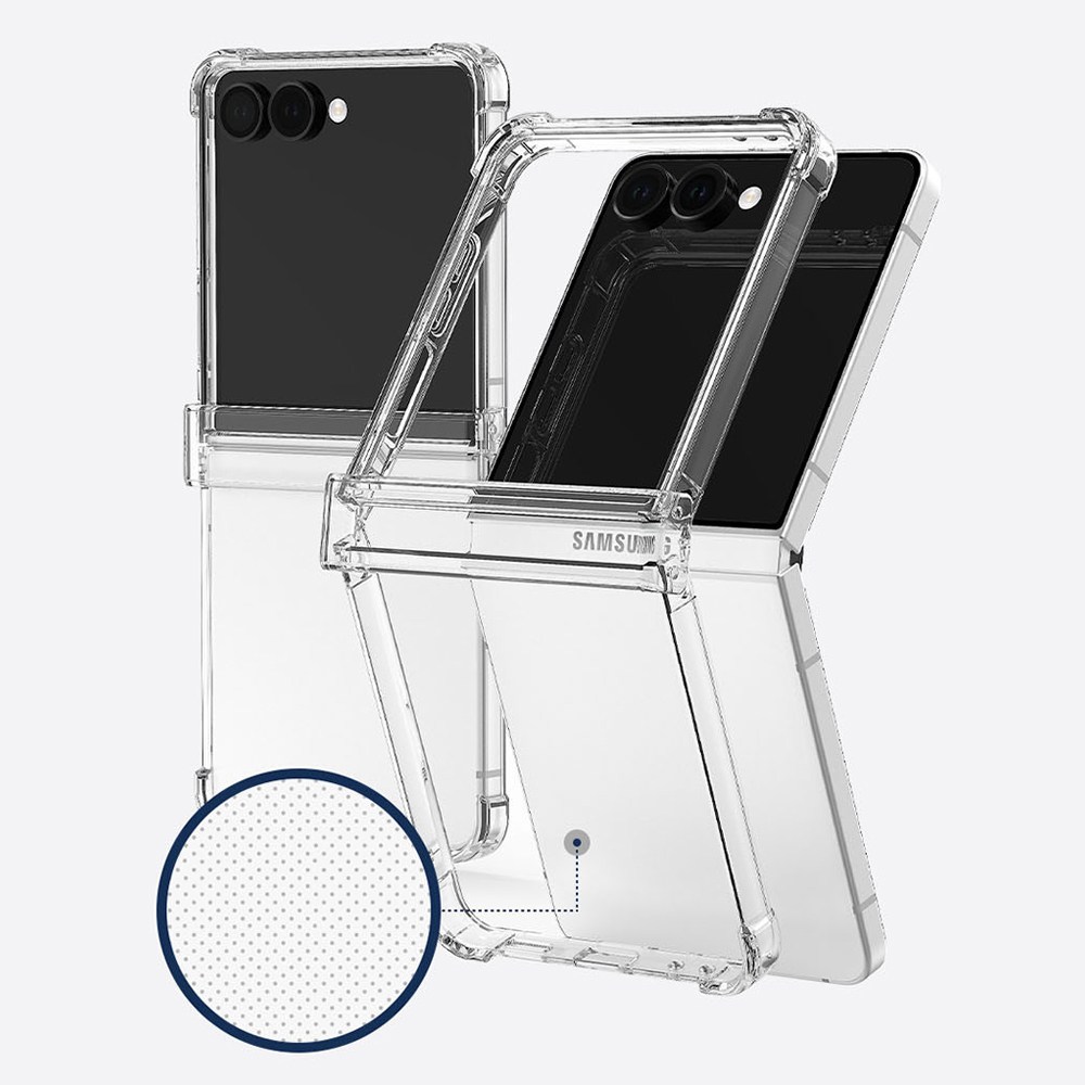 시안샵 갤럭시 Z플립6 Z플립5 Z플립7 힌지보호 투명 케이스 + 스마트톡 9,800원