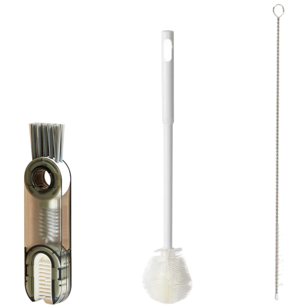 현라이프 텀블러 빨대 실리콘 만능 3종 세척솔, 1세트, 3개입 8,900원