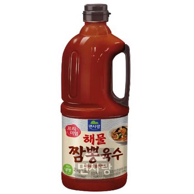 면사랑 냉장 해물짬뽕육수 2kg, 1개, 2kg 17,480원