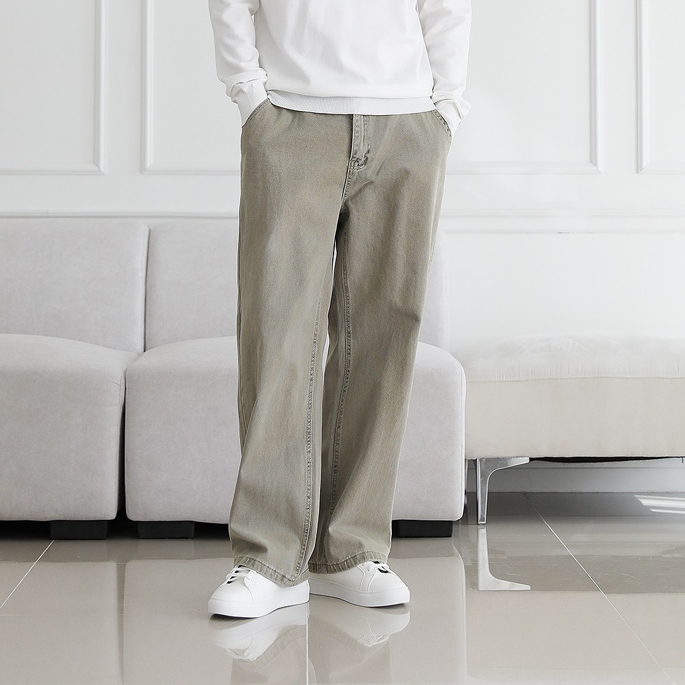 한 정 수 량 벤티브 남자 코튼워싱세미와이드 빅사이즈 코튼 팬츠 19,900원