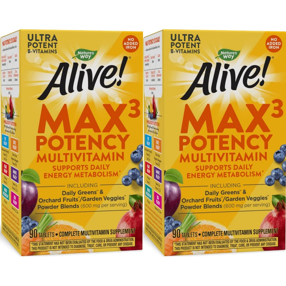 네이처스웨이 얼라이브 맥스3 포텐시 멀티비타민 무철분 107,090원