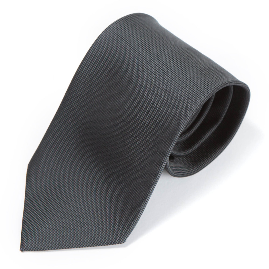 타이팩토리 클래식 차콜 그레이 솔리드 실크 넥타이 39,000원
