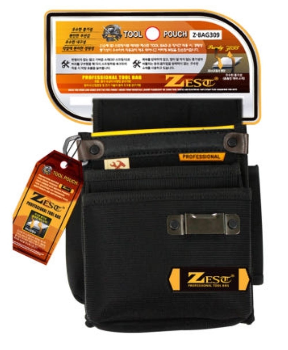 제스트 에어패스 툴백 Z-BAG 309(줄자걸이 못주머니) 공구집 공구주머니 공구가방, 1개 23,530원