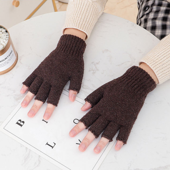 뉴웨이브 무지 데일리 손가락반장갑 2개 1세트 키보드장갑 마우스장갑 반손가락장갑 니트장갑 겨울장갑 사무실장갑 8,000원