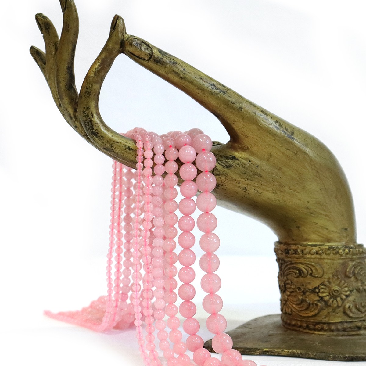 선우몰 장미석 로즈쿼츠 원석재료 DIY제작 팔찌만들기 천연석 비즈 악세사리 부자재 4,000원