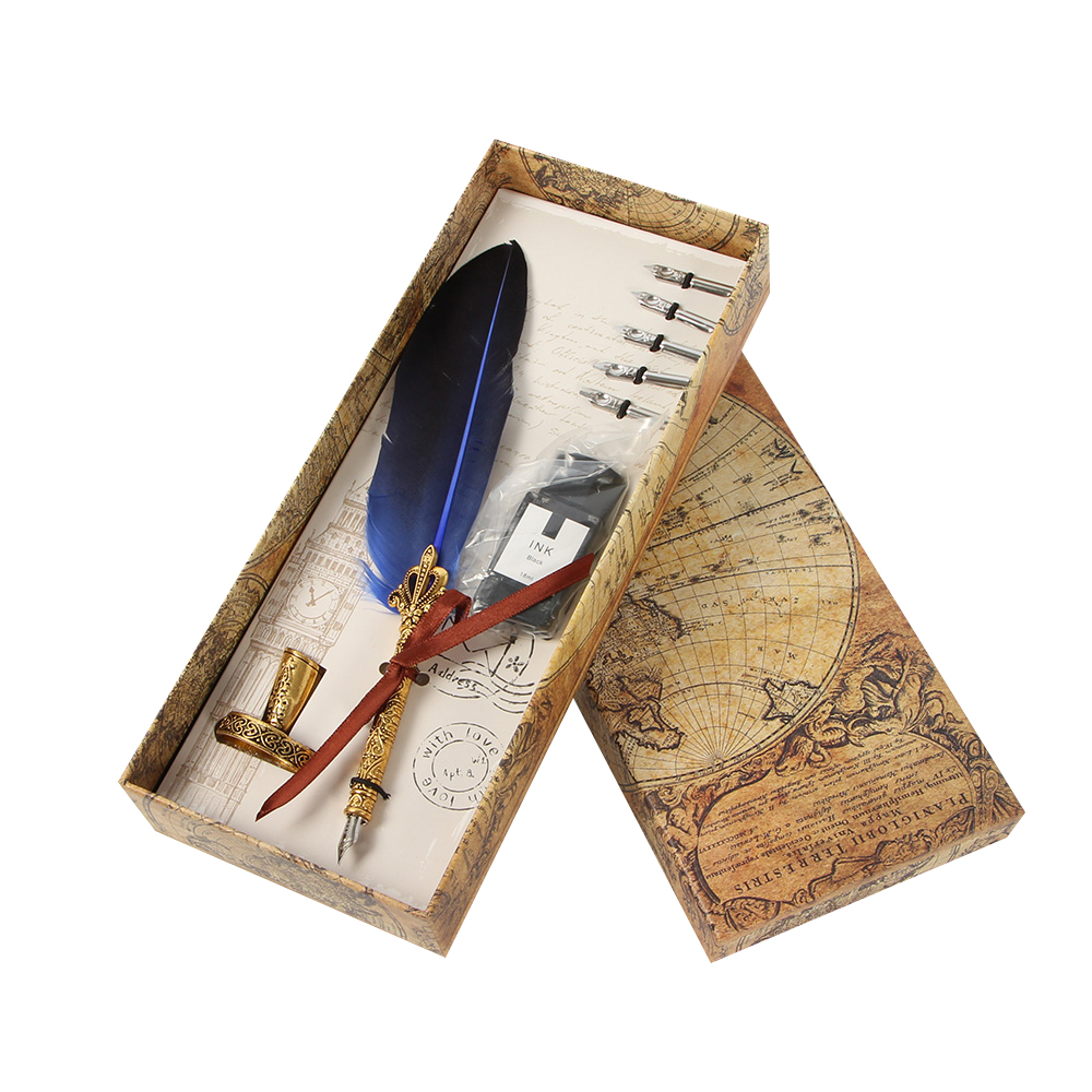 TREE 깃털 만년필 세트, 0.5mm, 네이비 16,380원