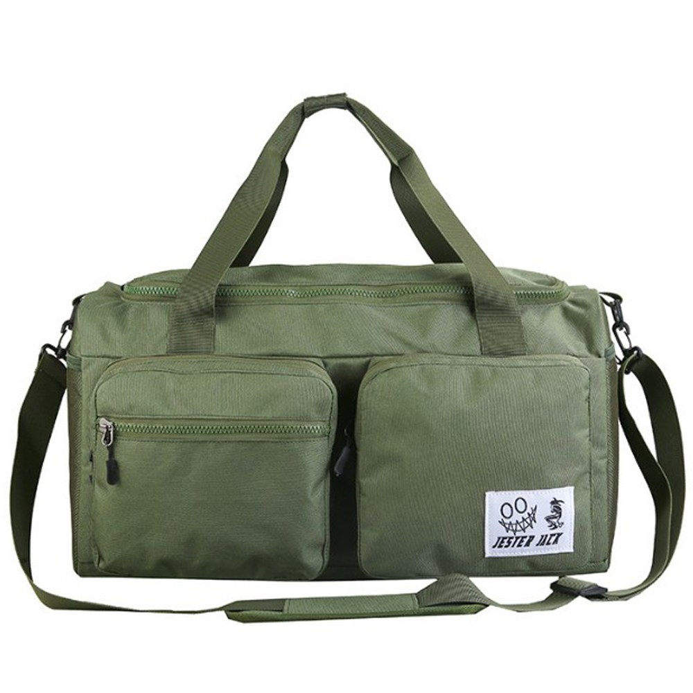 스포츠 더플백 칸막이 가방 헬스 운동 축구 야구 농구 보스턴백, 카키, 1개, 현재가 19,900원