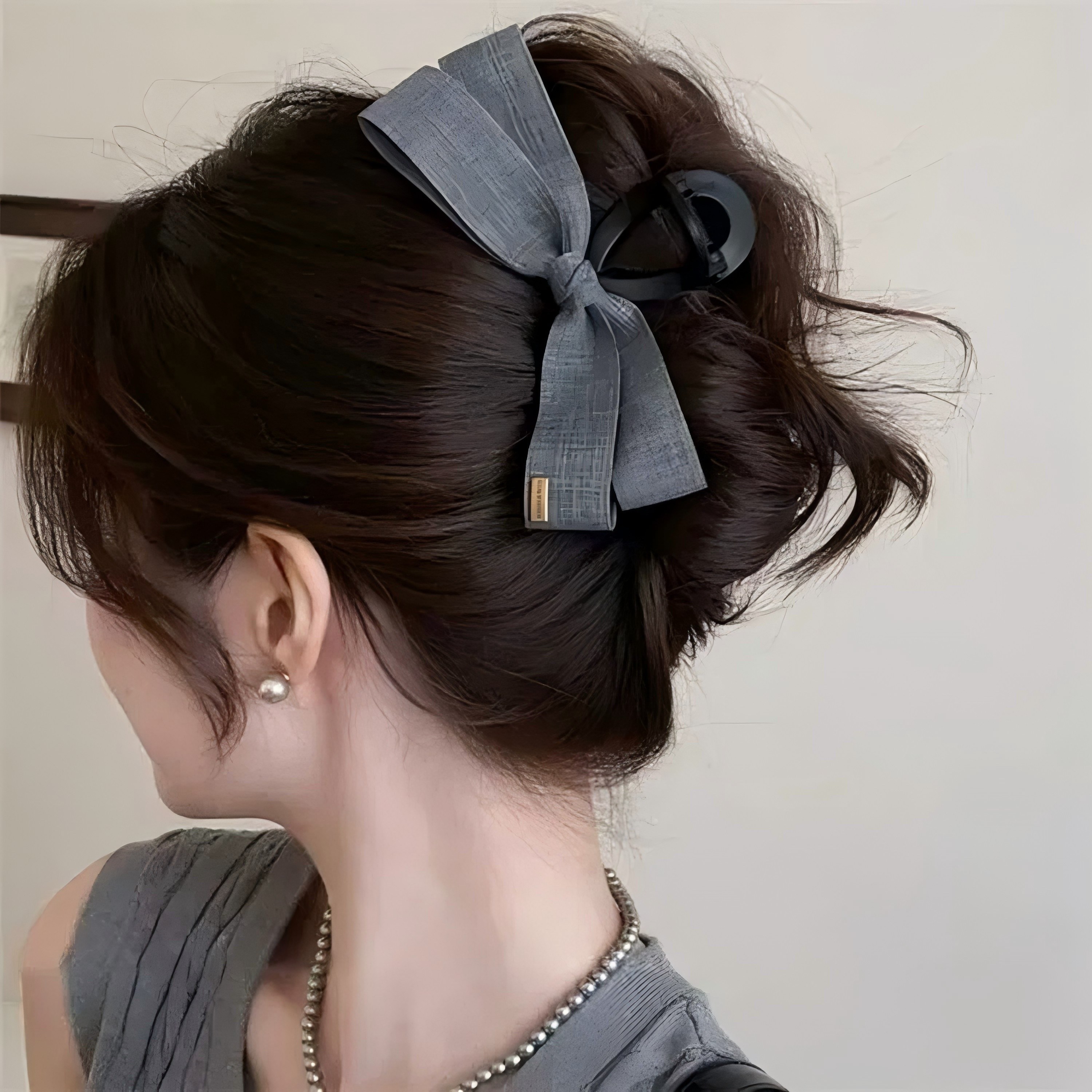 볼리오 고급스러운 여성 헤어 집게 핀 2P 리본 9,000원