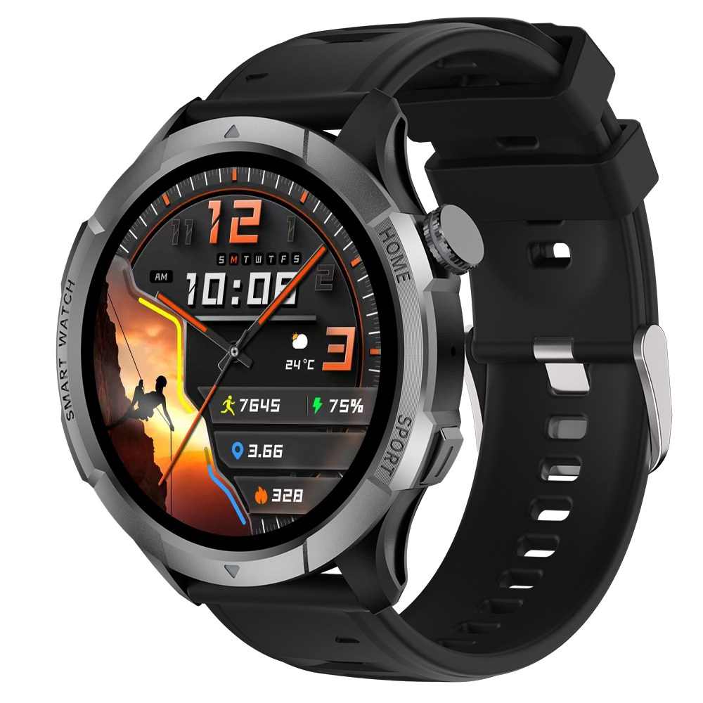 Wapik 블루투스 통화 스마트워치 ST10 1.43인치 아몰레드 고화질 SOS통화 AI운동인식, GPS + 블루투스, 3.6cm, 실버 99,900원