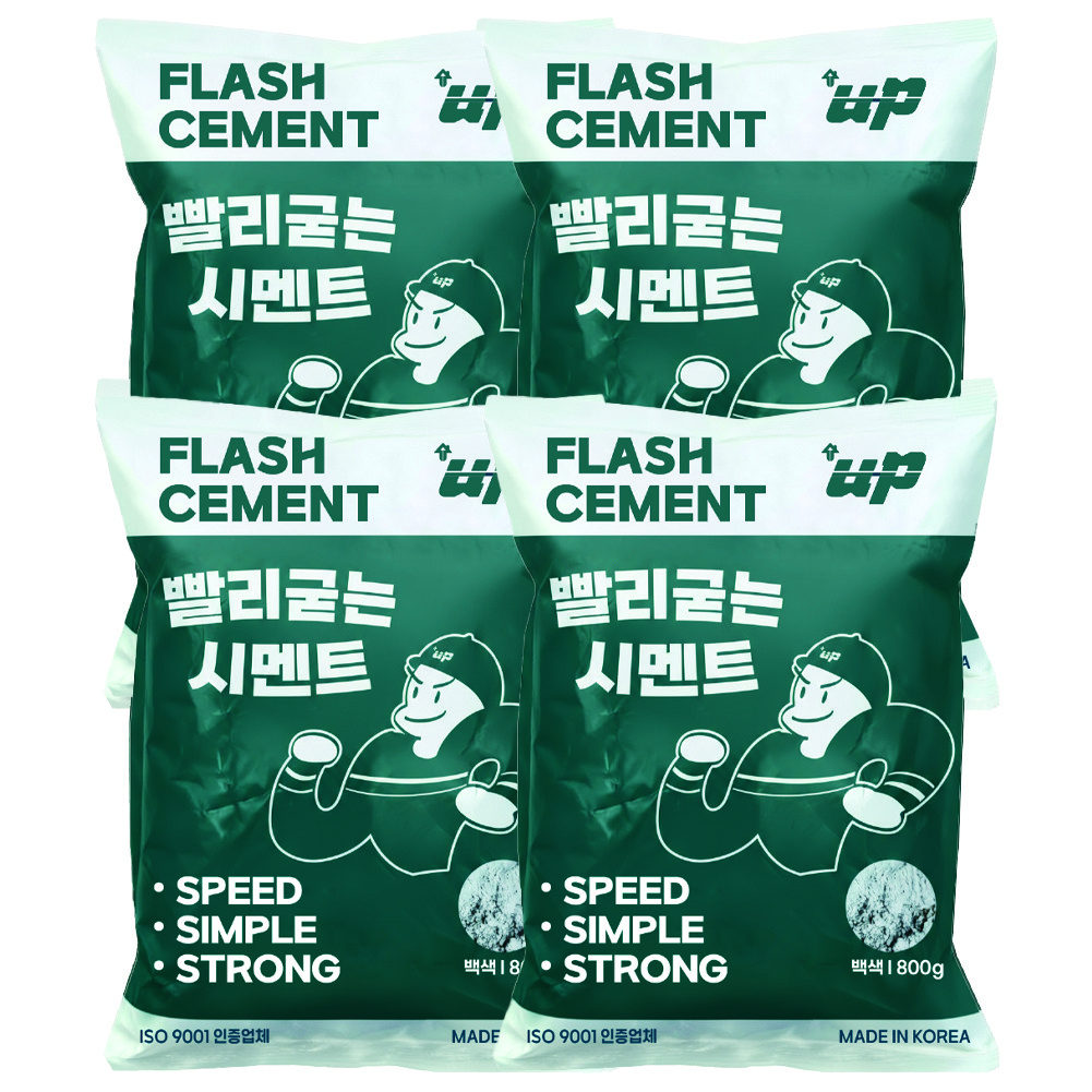 유피 빨리굳는 시멘트 백시멘트 방수 800g, 4개 20,900원