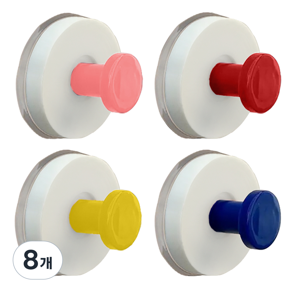 심플리프 무타공 다용도 부착 후크, 8개, 혼합색상 15,990원