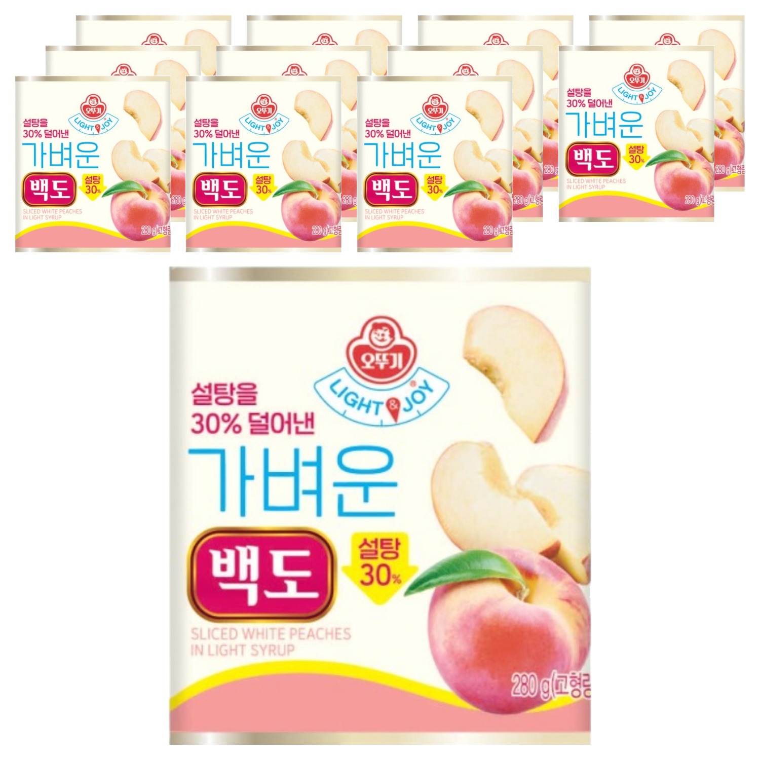 오뚜기 가벼운 백도 통조림, 12개, 280g 26,370원