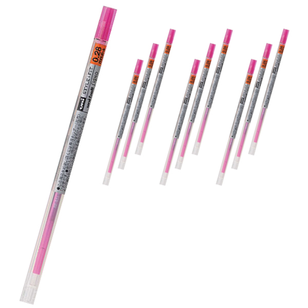 유니 시그노 스타일핏트 젤잉크 리필심 0.28mm UMR-109, 베이비핑크, 10개 7,700원