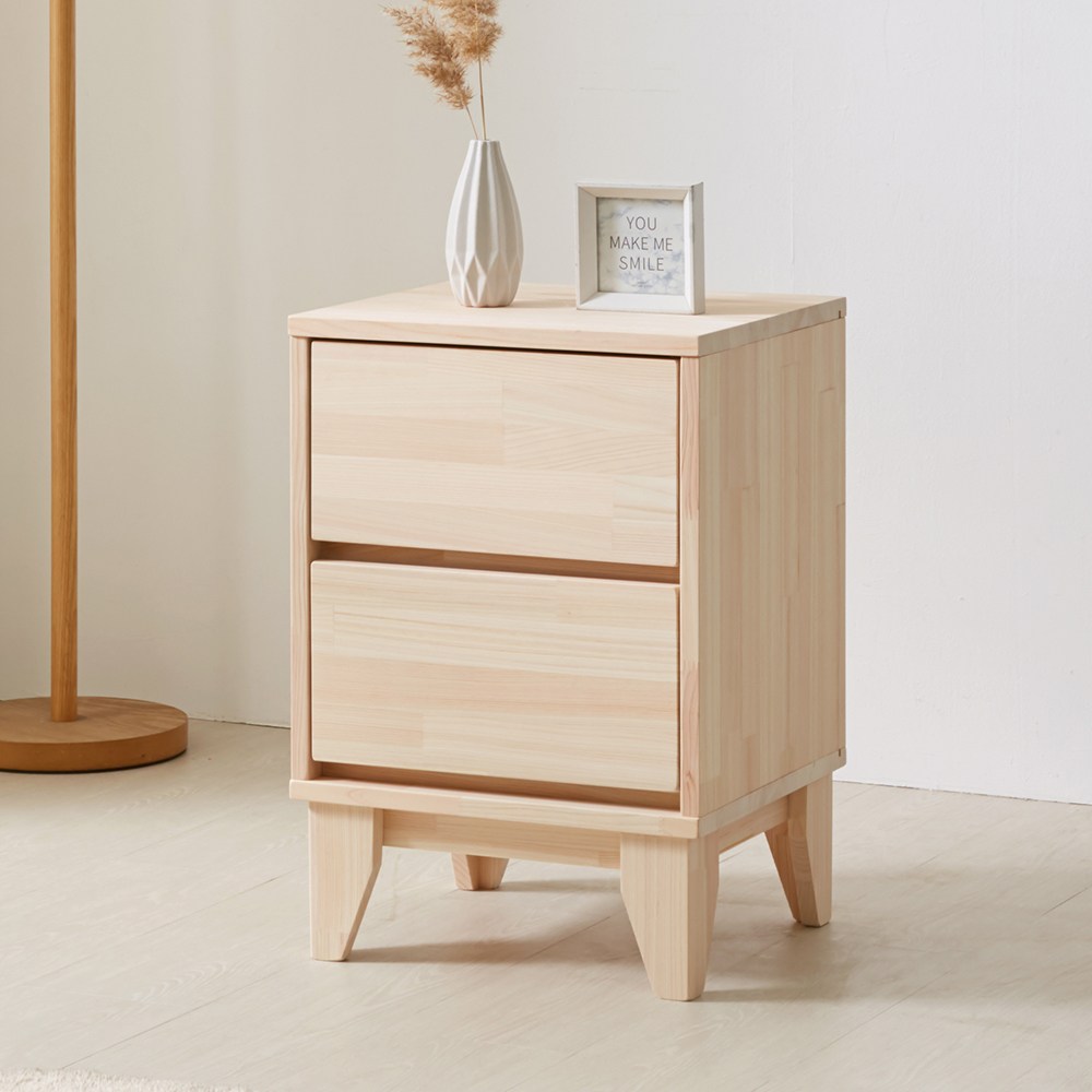 세미 편백나무 북유럽 원목 침대 협탁 미니서랍장 79,800원