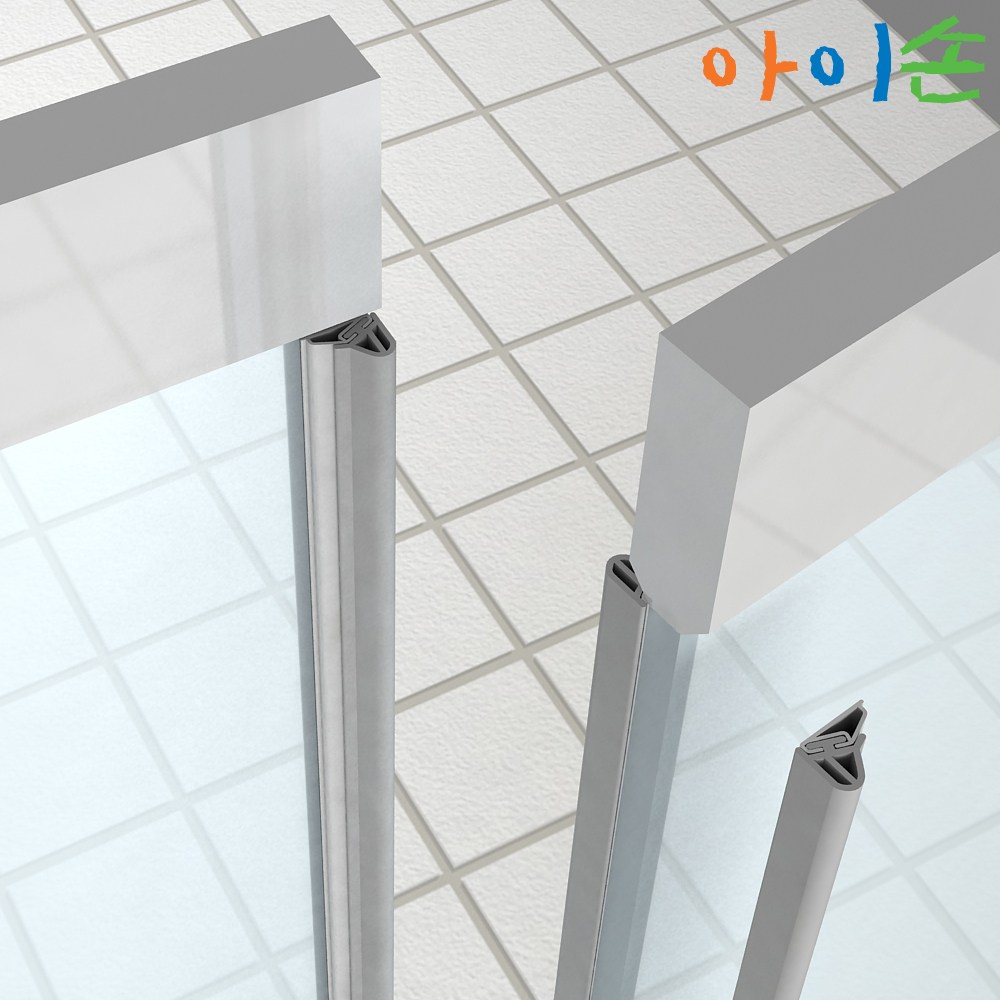 붙이는 강화도어 손보호대 D-100, 회색, 1개 15,200원