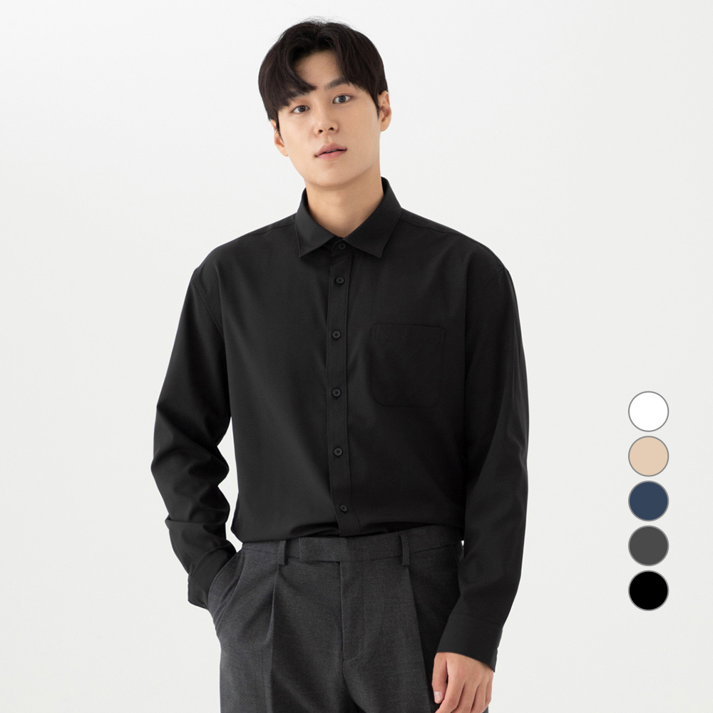 캐럿 남성용 구김 없는 링클프리 베이직 긴팔 셔츠 14,900원