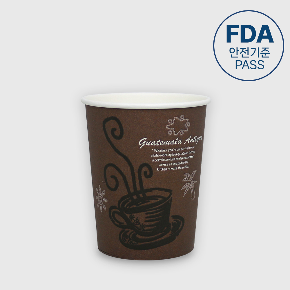 FDA승인 천연펄프 종이컵 커피 브라운 340ml (10온스), 1개, 1000개 60,000원