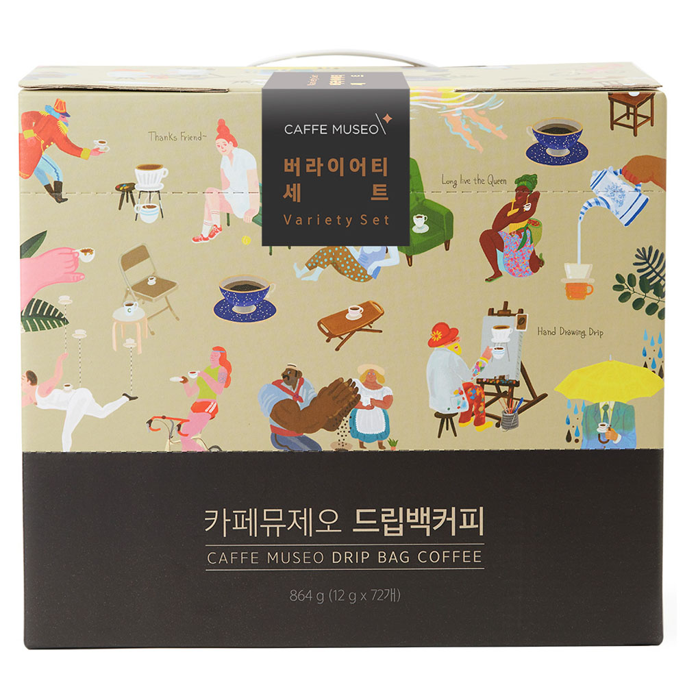 카페뮤제오 드립백커피 버라이어티 세트, 12g, 72개입, 1개 64,900원