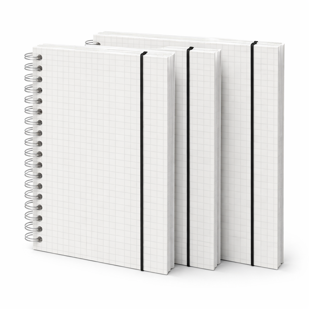 굿슈머 스프링노트 모눈종이 그리드 노트 공책, B5-무지, 3개 11,900원