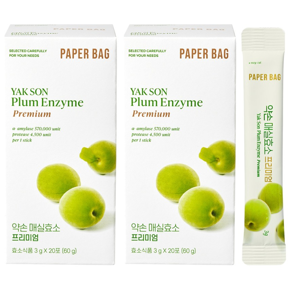 페이퍼백 약손 매실 효소 프리미엄 2박스(40포) 54,900원