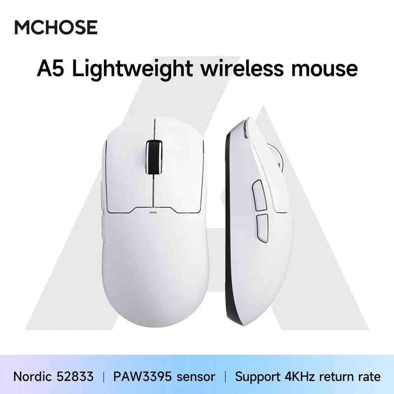 MCHOSE A5 Pro Max 울트라 무선 마우스 게임용 경량 저 대기 시간 액세서리 컴퓨터 게이머 PAW3395 인체 공 69,500원