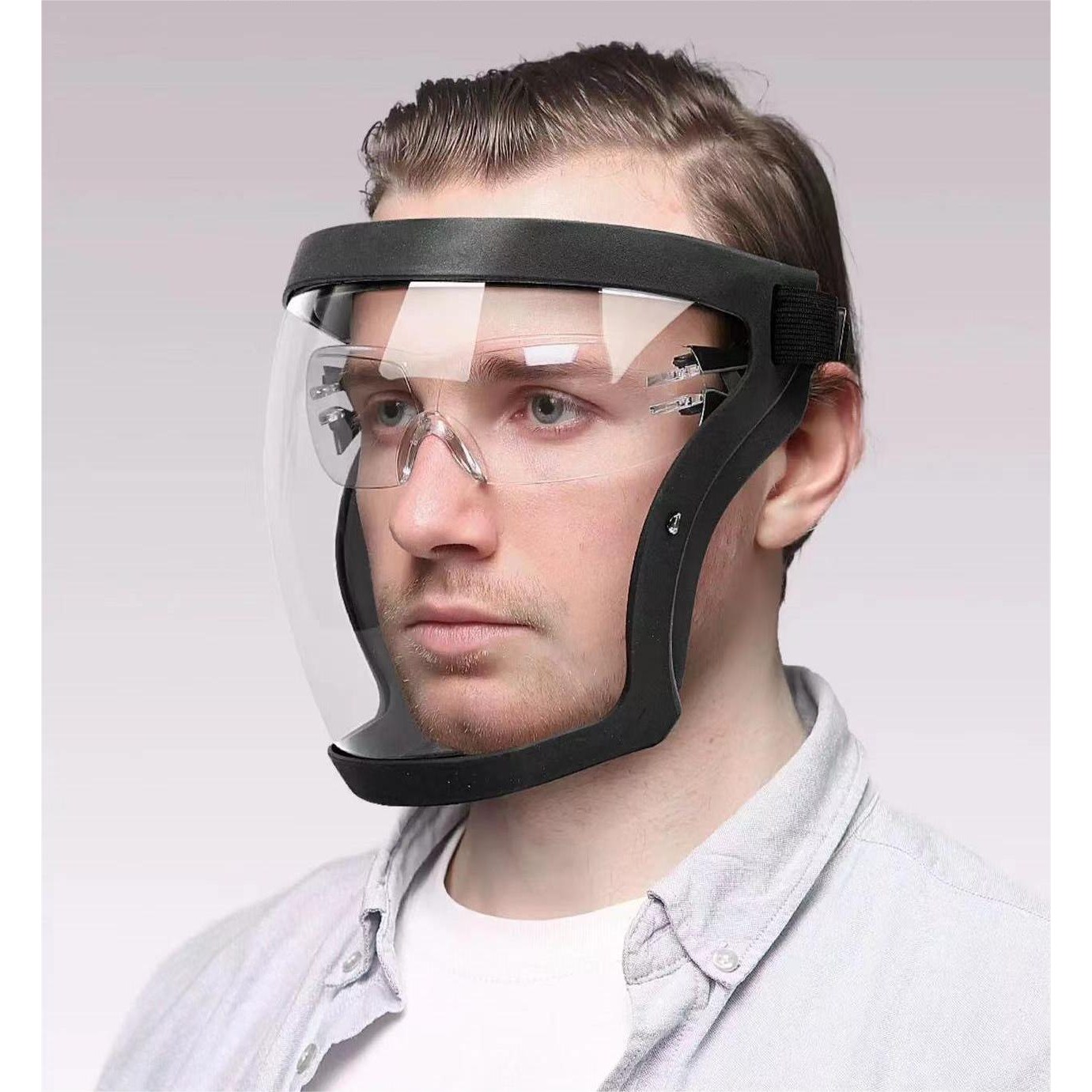 태월 김서림방지 작업용 마스크 농약 예초 분진 페이스쉴드 얼굴보호구 보안면 + 필터, 투명마스크, 1개 8,900원