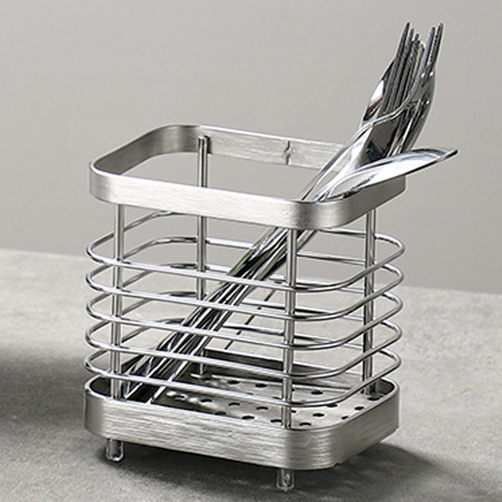 리빙공감 스텐 304 물빠짐 수저통 소형, 단일색상, 1개 7,120원