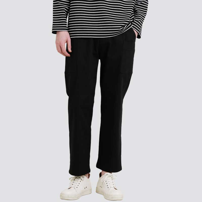 남자 아웃포켓 스트레이트핏 면스판 허리 E-BAND 팬츠 CXS25FWPT916 BLA 116,100원