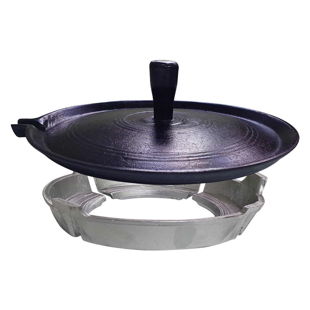 국내생산 무쇠 솥뚜껑 고기 구이판세트 불판 받침대 포함 113,000원